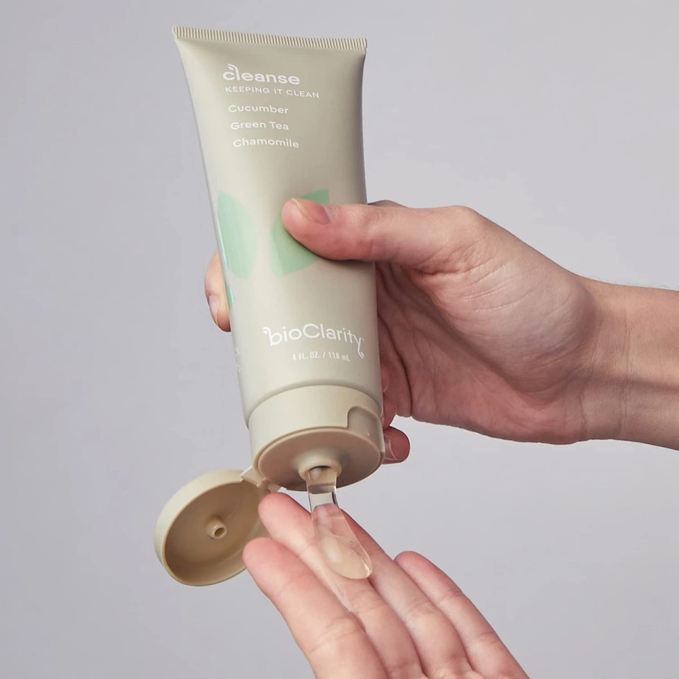 Bioclarity Face Cleanser | 100% Vegan, Gentle Wash With Cucumber, Green Tea, And Chamomile, For Sensitive Oily Skin. Natural Ingredients (2.25 Fl Oz) Bioclarity Face Cleanser | 100% Vegan, Gentle Wash With Cucumber, Green Tea, And Chamomile, For Sensitive Oily Skin. Natural Ingredients (2.25 Fl Oz)