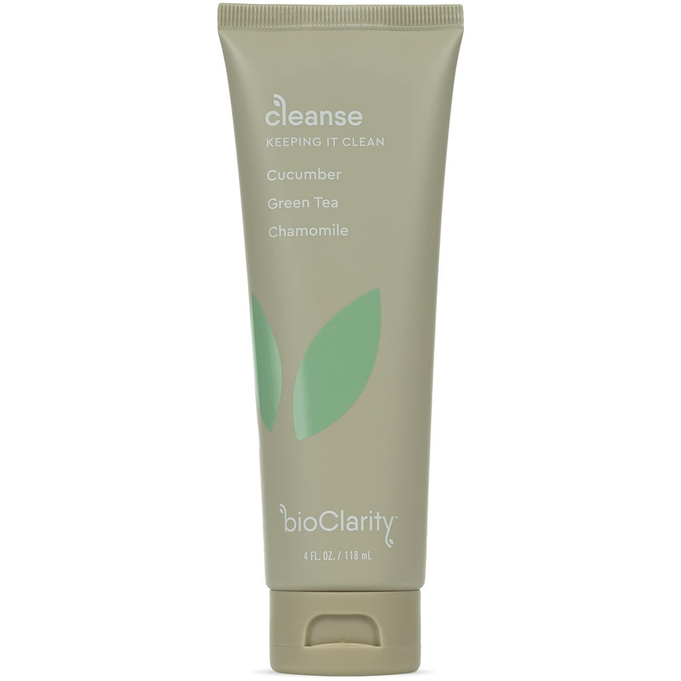 Bioclarity Face Cleanser | 100% Vegan, Gentle Wash With Cucumber, Green Tea, And Chamomile, For Sensitive Oily Skin. Natural Ingredients (4 Fl Oz)