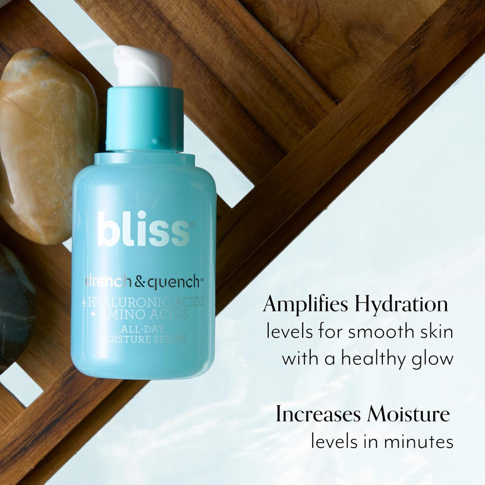 Bliss Glow & Hydrate Niacinamide Serum | 5% Niacinamide + Hyaluronic Acid + Antioxidants | Clinically Balanced For Brighter, Smoother, Hydrated Skin |Clean, Vegan & Cruelty-Free | 1 Fl Oz