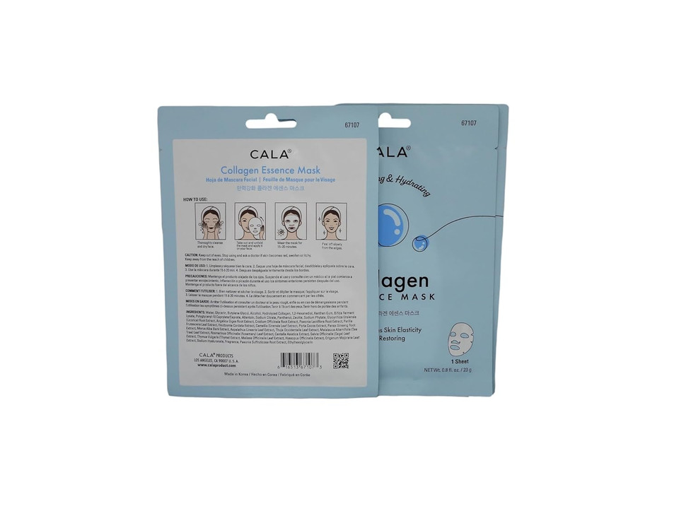 Cala Collagen Essence Facial Mask Sheets 5 Count, 5 Count