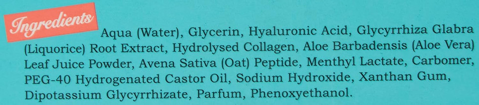 Collagen Infused Moisturizing Sheet Mask , Box Of 3 Masks