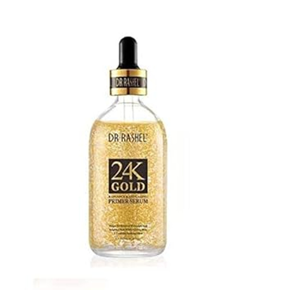24K Gold Radiance Face Primer Serum , Moisturizing , Anti - Aging & Helps To Remove Wrinkles , Size 3.38 Oz