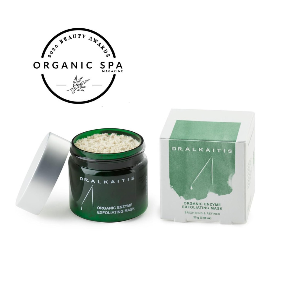 Dr. Alkaitis Organic Enzyme Exfoliating Mask - Organic Fruit Enzyme Bio-Peel With Maqui Berry - Gentle Exfoliation For Radiant Skin (30G/1.05Oz)