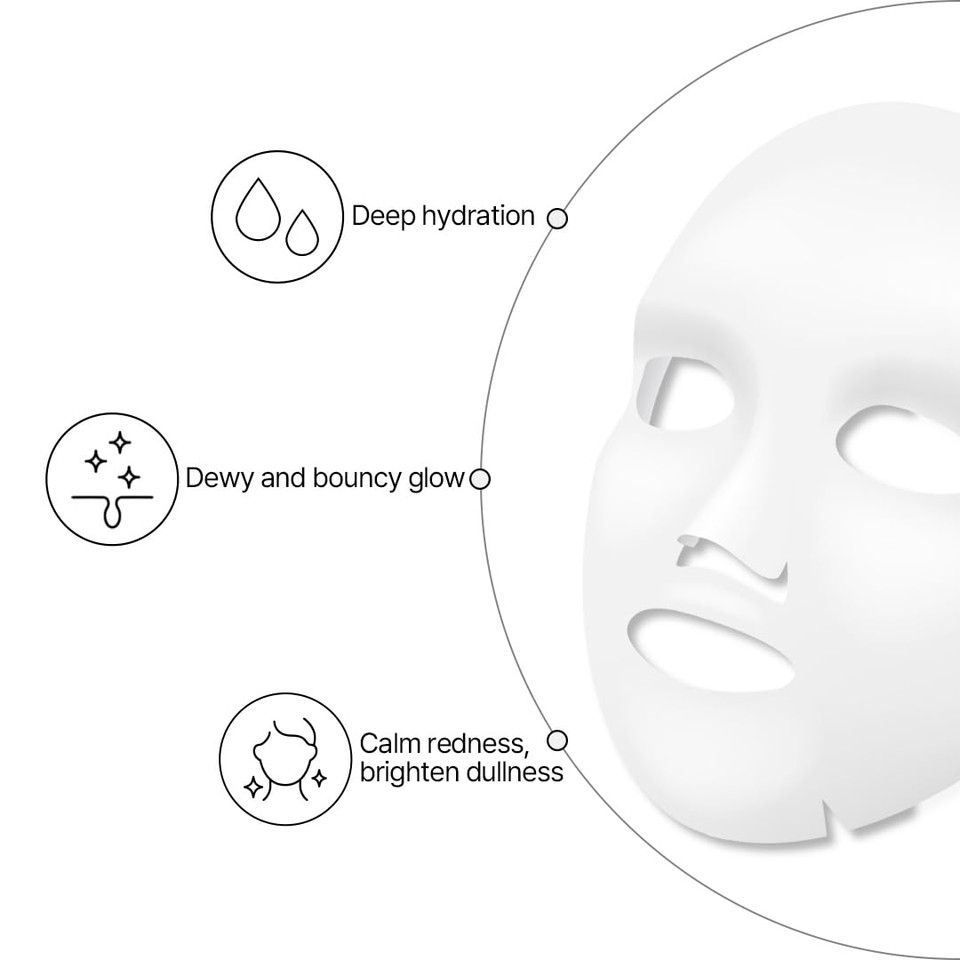 Dr. Oracle Hyaluronic Acid Recipe Moisturizing Blue Mask  Hydrating & Calming Face Mask, 8 Types Of Hyaluronic Acid, Korean Skincare For Dry Sensitive Skin, Dermatologist Tested, 10 Sheets 8.4 Fl.Oz