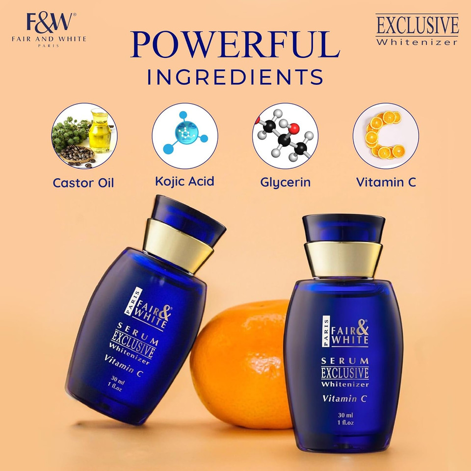 Fair & White Exclusive, Vitamin C Serum  30 Ml / 1 Fl Oz  Skin Brightening Serum