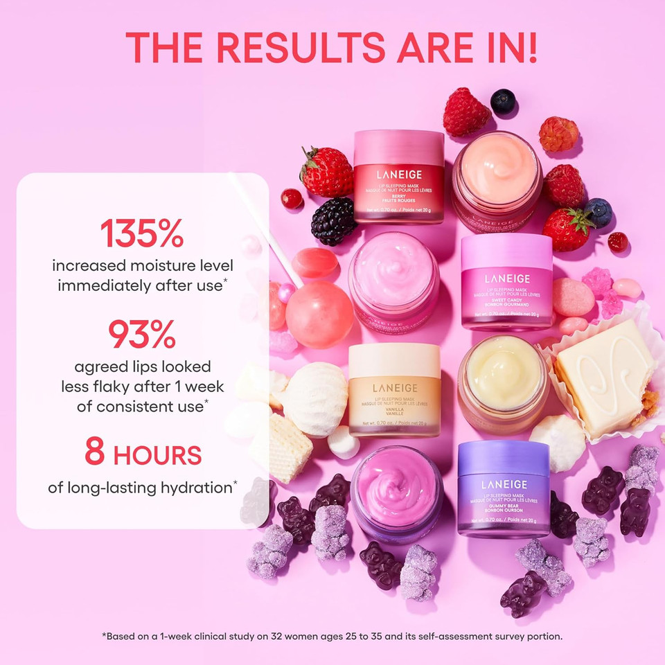 Laneige Lip Sleeping Mask: Nourishing Overnight Lip Treatment With Vitamin C, Shea & Murumuru Butter For Hydrating Dry, Flaky Lips