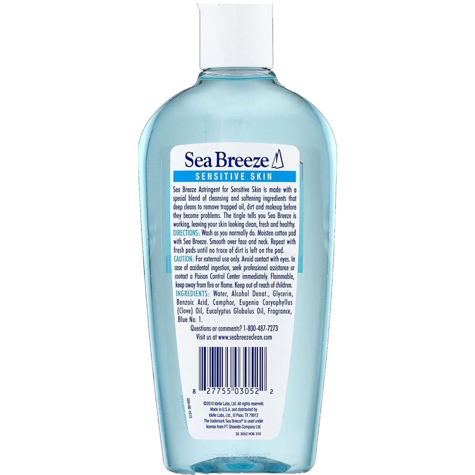 Sea Breeze Facial Astringent, Sensitive Formula, 10 Ounces