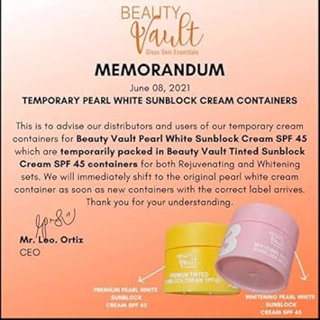 Maintenance Set With Pearl Sunblock (New Packaging)