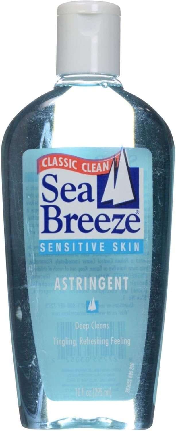 4 Set. Sea Breeze Actives Sensitive Skin Astringent - 10 Oz