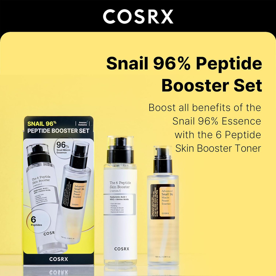 Cosrx Niacinamide 15% Peptide Booster Set - Amazon Exclusive - Korean Skin Care Set, Gift Sets, Niacinamide Serum, Face Serum