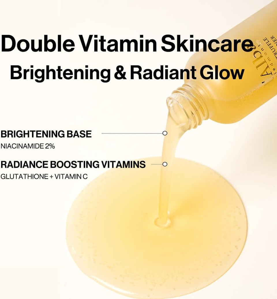 D'Alba Piedmont White Truffle Moisturizing Serum Toner, Glass Skin With Double Vitamin Skincare, Face Moisturizer, (6.08Fl. Oz)