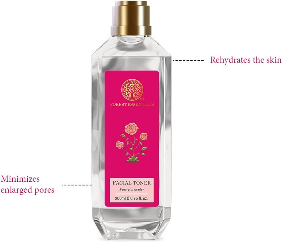 Forest Essentials Pure Rose Water Facial Toner, 200Ml