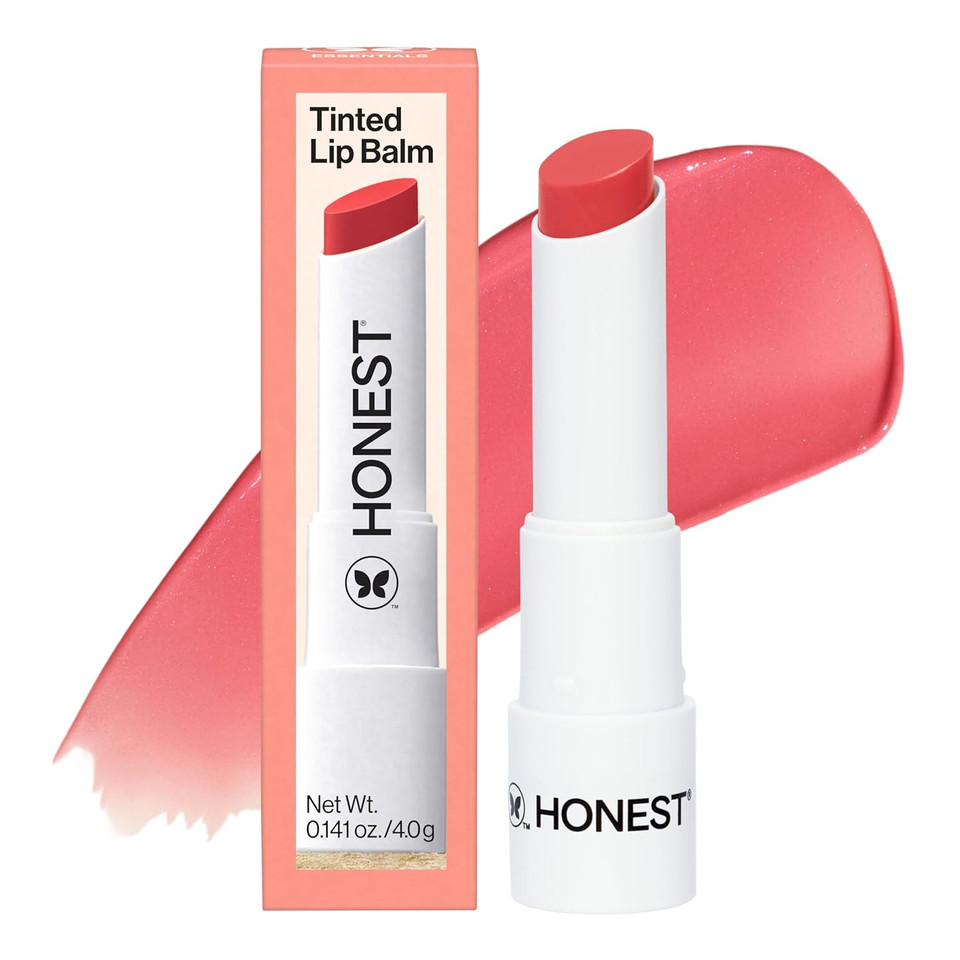 Honest Beauty Moisturizing Vegan Tinted Lip Balm | Antioxidant-Rich Acai Extracts + Avocado Oil | Paraben Free + Cruelty Free | Dragon Fruit