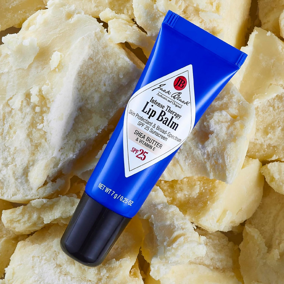 Jack Black Intense Therapy Lip Balm - Jack Black Lip Balm Spf 25 Sunscreen, Spf Lip Balm For Chapped Lips, Lip Sunscreen, Lip Spf, Lip Moisturizer For Dry Lips, Lip Balm With Spf, Lip Protection