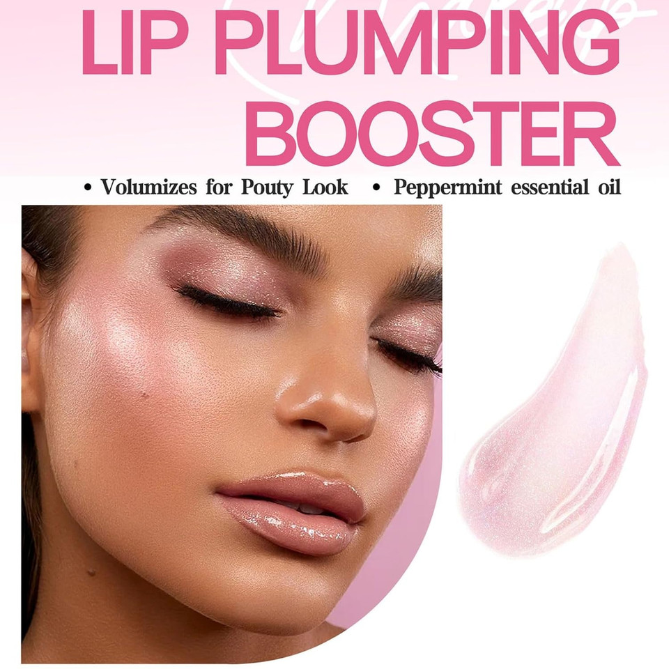 Plumping Lip Oil With Chili Extract, Slightly Spicy Lip Plumping Booster Plump For Fuller Lips Instantly, Hydrating & Nourishing, High-Shine Plumping Lip Oil With Chili Extract, Slightly Spicy Lip Plumping Booster Plump For Fuller Lips Instantly, Hydrating & Nourishing, High-Shine