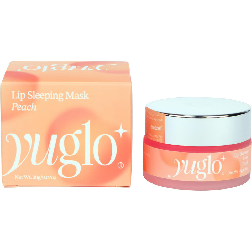 Yuglo Lip Sleeping Mask With Multi-Peptides | Peach Flavor | Hydrating & Plumping Lip Treatment For Dry, Chapped Lips | Nourishes & Moisturizes | Overnight Lip Repair Yuglo Lip Sleeping Mask With Multi-Peptides | Peach Flavor | Hydrating & Plumping Lip Treatment For Dry, Chapped Lips | Nourishes & Moisturizes | Overnight Lip Repair