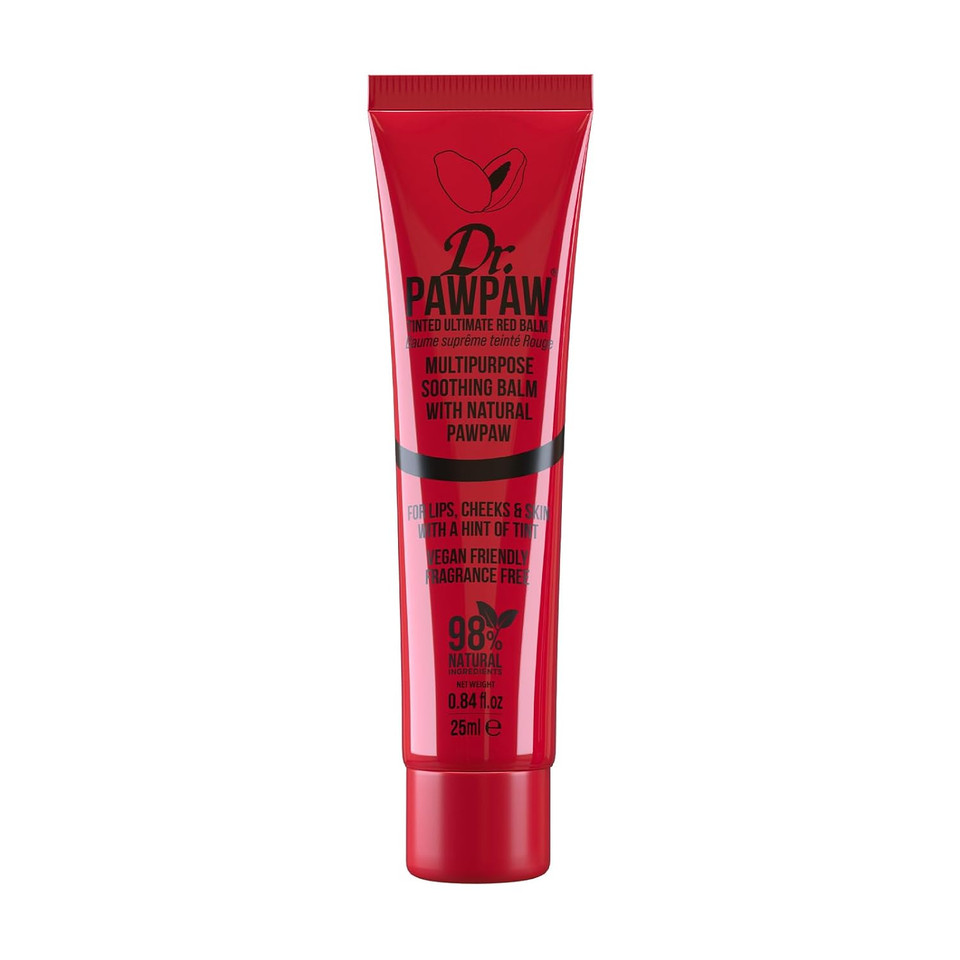 Dr. Pawpaw Multipurpose Soothing Tinted Balm - Lip Balm For Lips, Cheeks, Eyes  Tinted Lip Balm - Lip Moisturizer With Pawpaw - Ultimated Red - 0.84 Oz Dr. Pawpaw Multipurpose Soothing Tinted Balm - Lip Balm For Lips, Cheeks, Eyes  Tinted Lip Balm - Lip Moisturizer With Pawpaw - Ultimated Red - 0.84 Oz