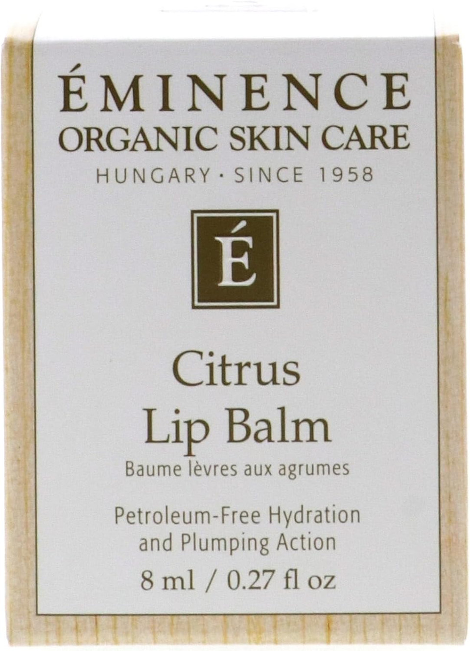 Eminence Organic Citrus Lip Balm, 0.27 Ounce