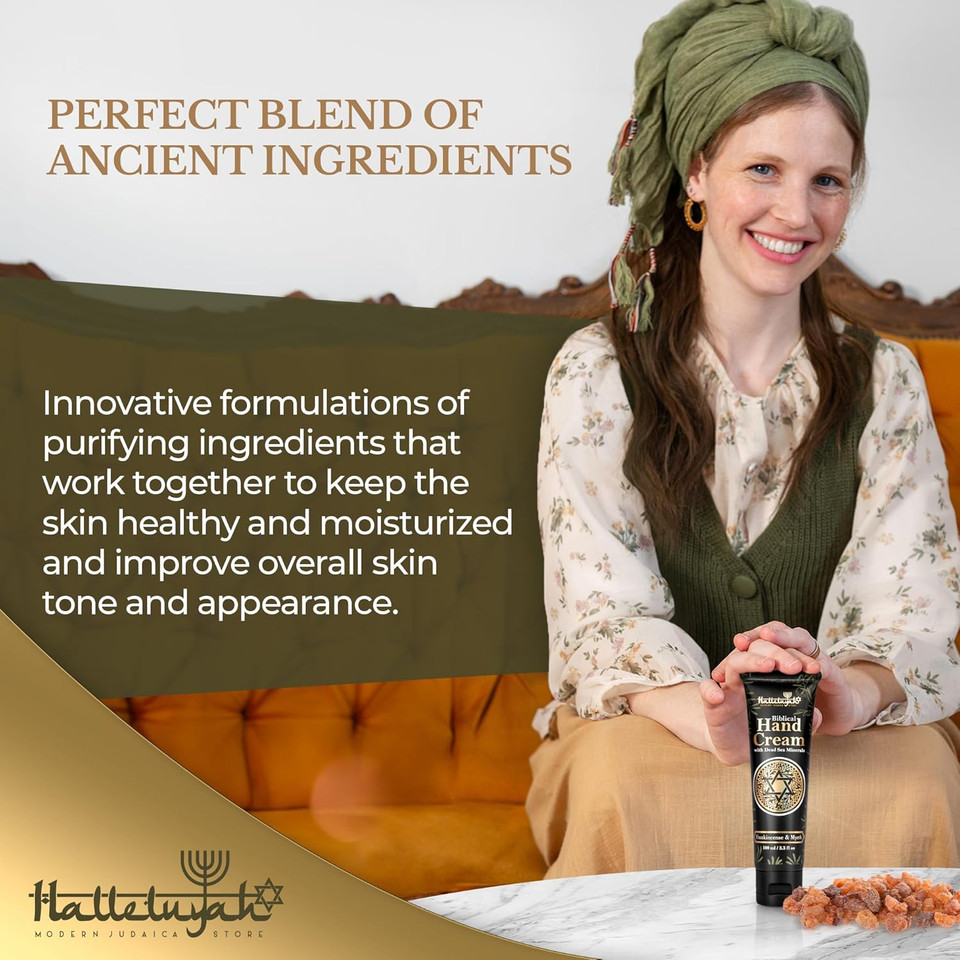 Halleluyah Anointing Hand Cream - Myrrh And Frankincense Infusion For Ritualistic Skincare - Purify Your Skin And Elevate Your Daily Moments With Sacred Fragrance
