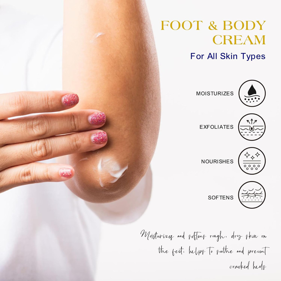 Urea Cream 40% - Foot Care For Dry Cracked Heels, Foot Lotion - With 2% Salicylic Acid, Tea Tree Oil, Shea Butter, Aloe Vera - For Feet, Hands, Heels, Elbows, Knees And More - 6 Oz Urea Cream 40% - Foot Care For Dry Cracked Heels, Foot Lotion - With 2% Salicylic Acid, Tea Tree Oil, Shea Butter, Aloe Vera - For Feet, Hands, Heels, Elbows, Knees And More - 6 Oz