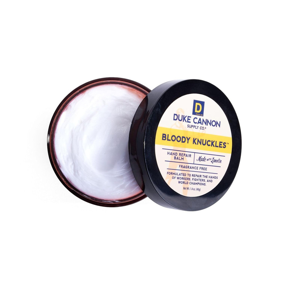 Duke Cannon Bloody Knuckles Hand Repair Balm - Unscented Moisturizer For Hardworking Hands, Repair And Revitalize Dry, Cracked Skin, (5 Oz. - 2 Pack)