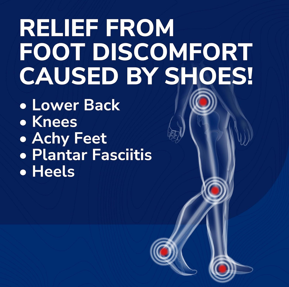 Dr. Scholl'S Custom Fit Comfort  Plantar Fasciitis Insoles, Orthotics Shoe Inserts With Arch Support For Men & Women, Suitable For 220+ Lbs, Stay On Your Feet All-Day With Optimum Cushioning, Cf730