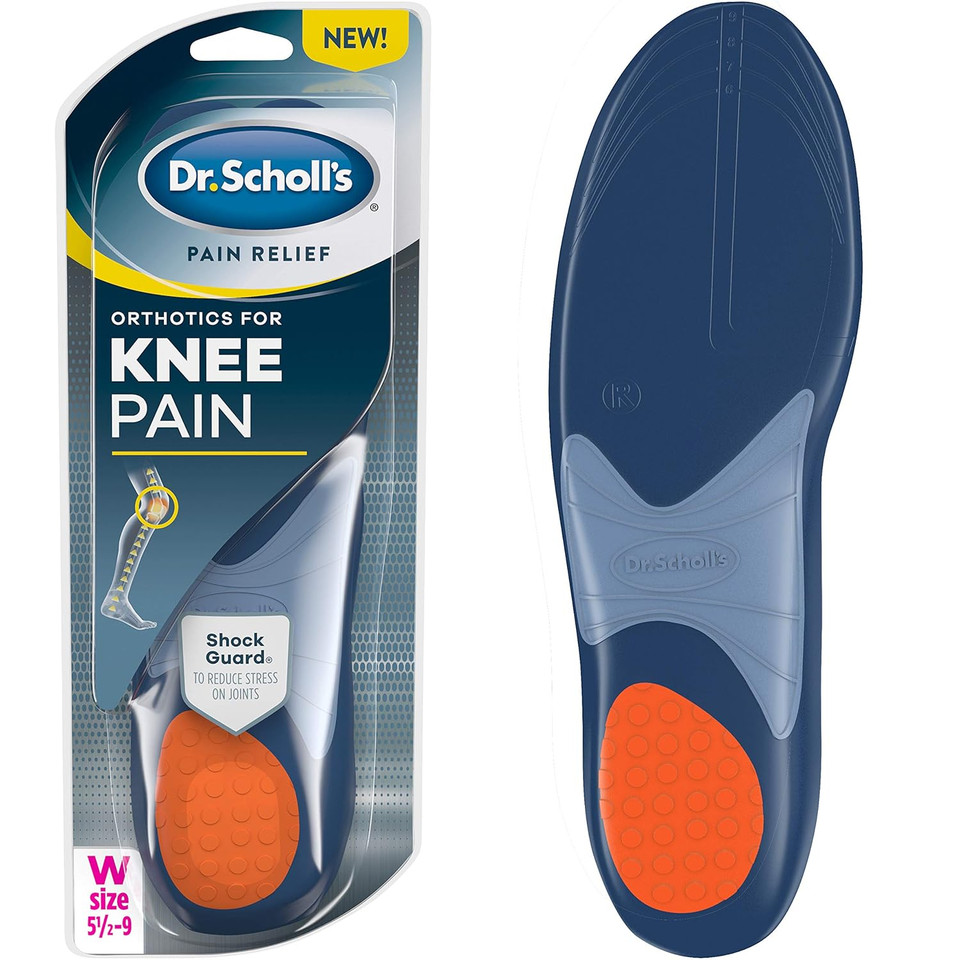 Dr. Scholl'S Knee All-Day Pain Relief Orthotics - Insoles For Immediate And All-Day Knee Pain Relief Including Pain From Osteoarthritis And RunnerS Knee, Size 8-14, 1 Pair, Trim To Fit Inserts