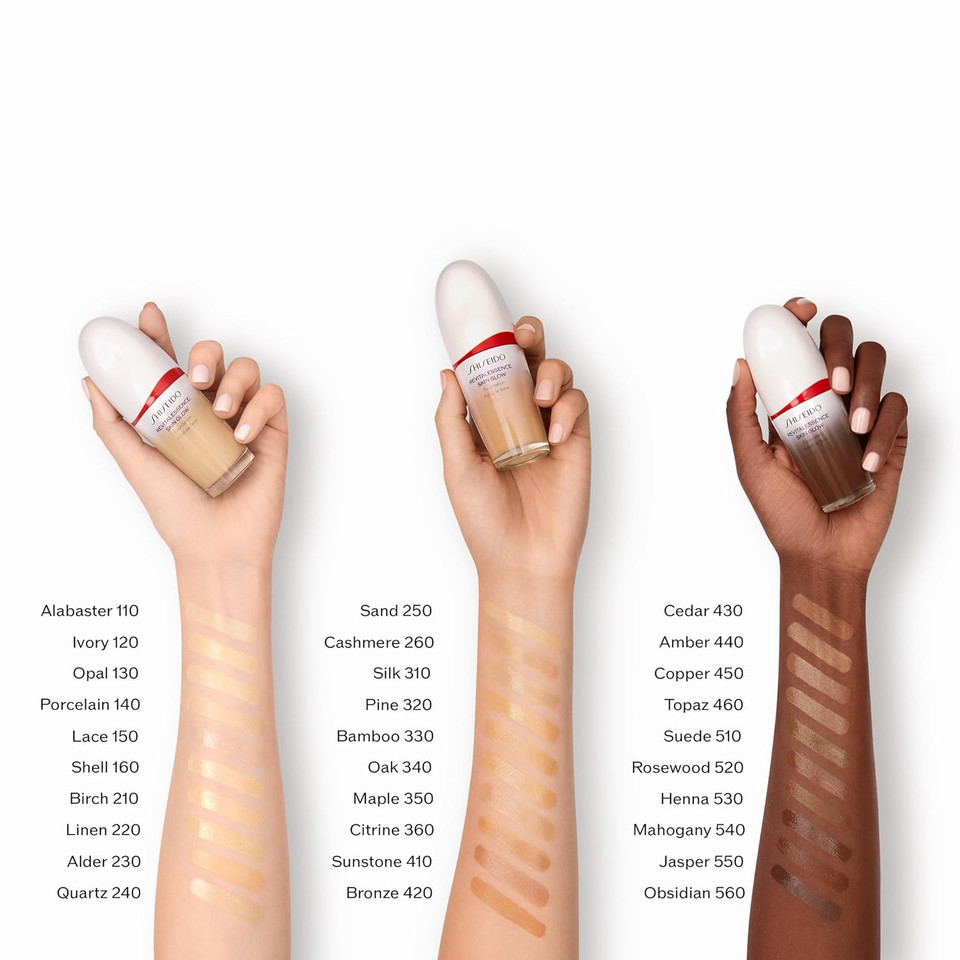 Shiseido Revitalessence Skin Glow Foundation Spf 30 - Buildable, Medium Coverage - 24-Hr Hydration & 12-Hr Wear - Transfer, Crease & Fade Resistant - Non-Comedogenic - All Skin Typesalder - 230