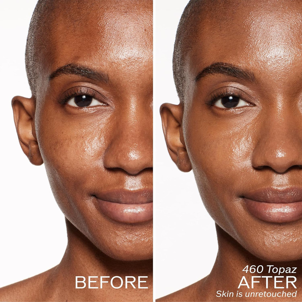 Shiseido Revitalessence Skin Glow Foundation Spf 30 - Buildable, Medium Coverage - 24-Hr Hydration & 12-Hr Wear - Transfer, Crease & Fade Resistant - Non-Comedogenic - All Skin Typestopaz - 460