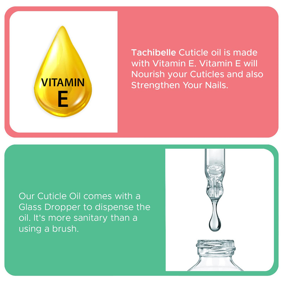 Tachibelle Cuticle And Nail Oil For Nourish, Moisturize And Revitalize Cracked And Rigid Cuticles With Natural Ingredients And Vitamin E 0.5 Oz With A Easy Dropper (Milk And Honey)