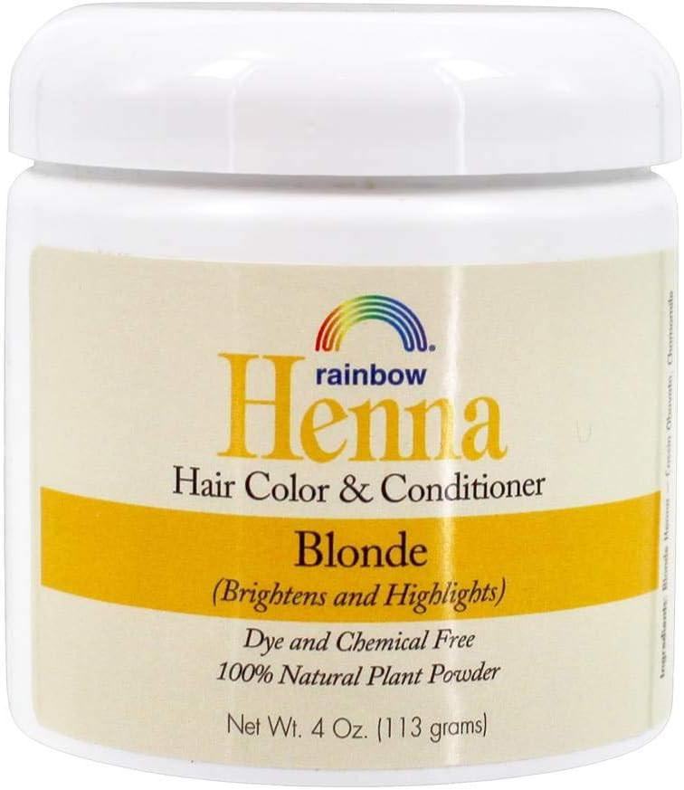 Rainbow Research Henna Botanical Hair Color And Conditioner, Blonde, 4 Ounce