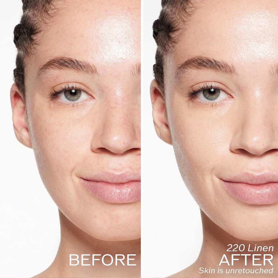 Shiseido Revitalessence Skin Glow Foundation Spf 30 - Buildable, Medium Coverage - 24-Hr Hydration & 12-Hr Wear - Transfer, Crease & Fade Resistant - Non-Comedogenic - All Skin Typeslinen - 220
