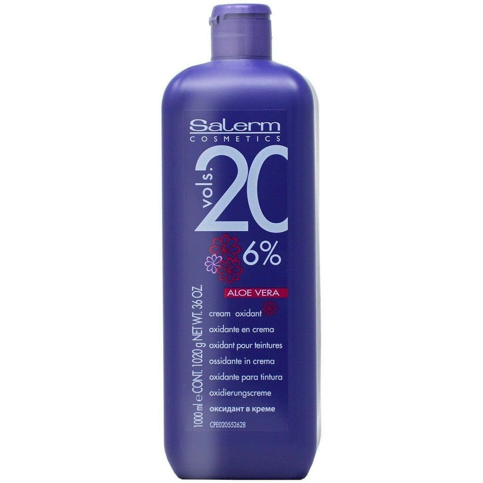 Salerm Cosmetics Salerm Cream Oxidant Volume 20 6% With Aloe Vera 36 Oz