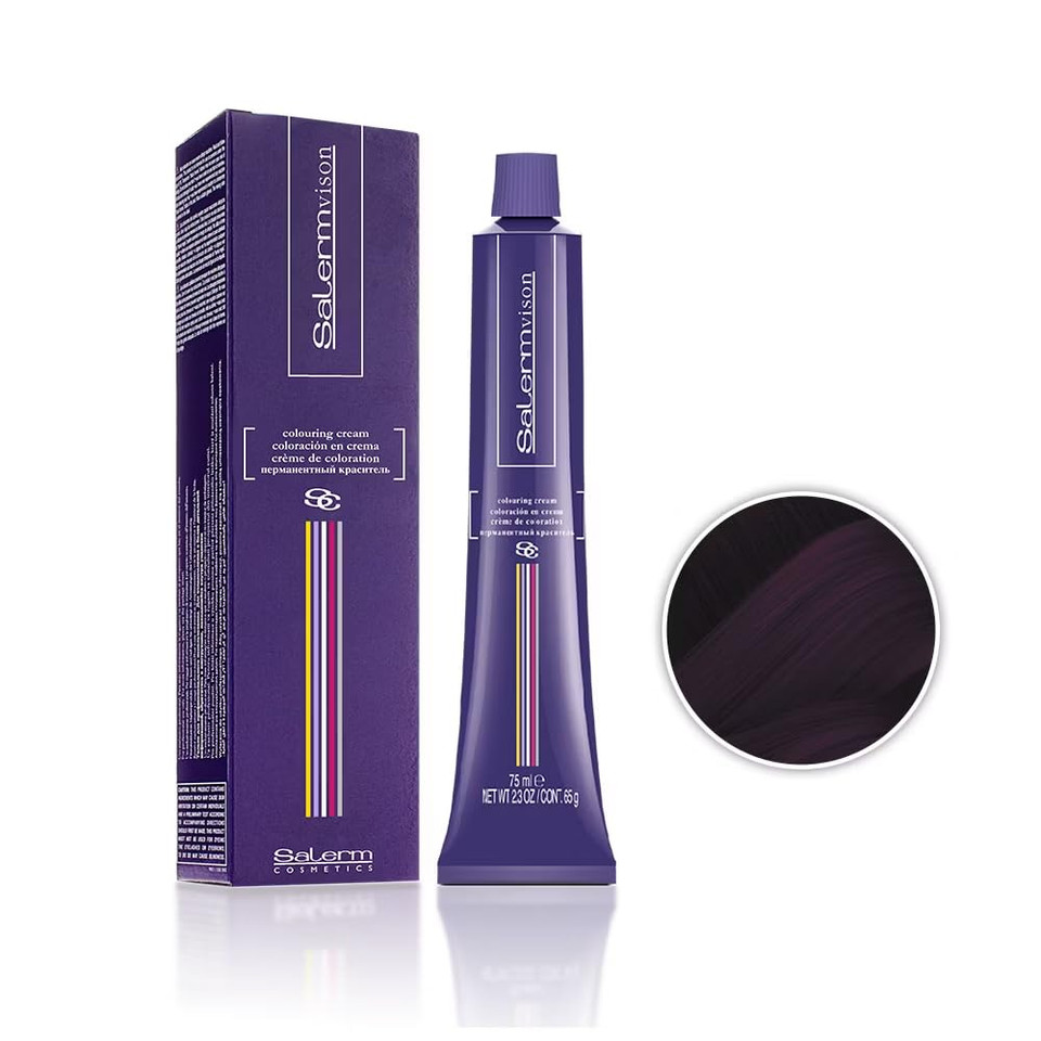 Salermvison Hair Coloring Cream #6.99 Dark Violet Violet Intense Blonde, 2.3 Ounce / 75 Ml