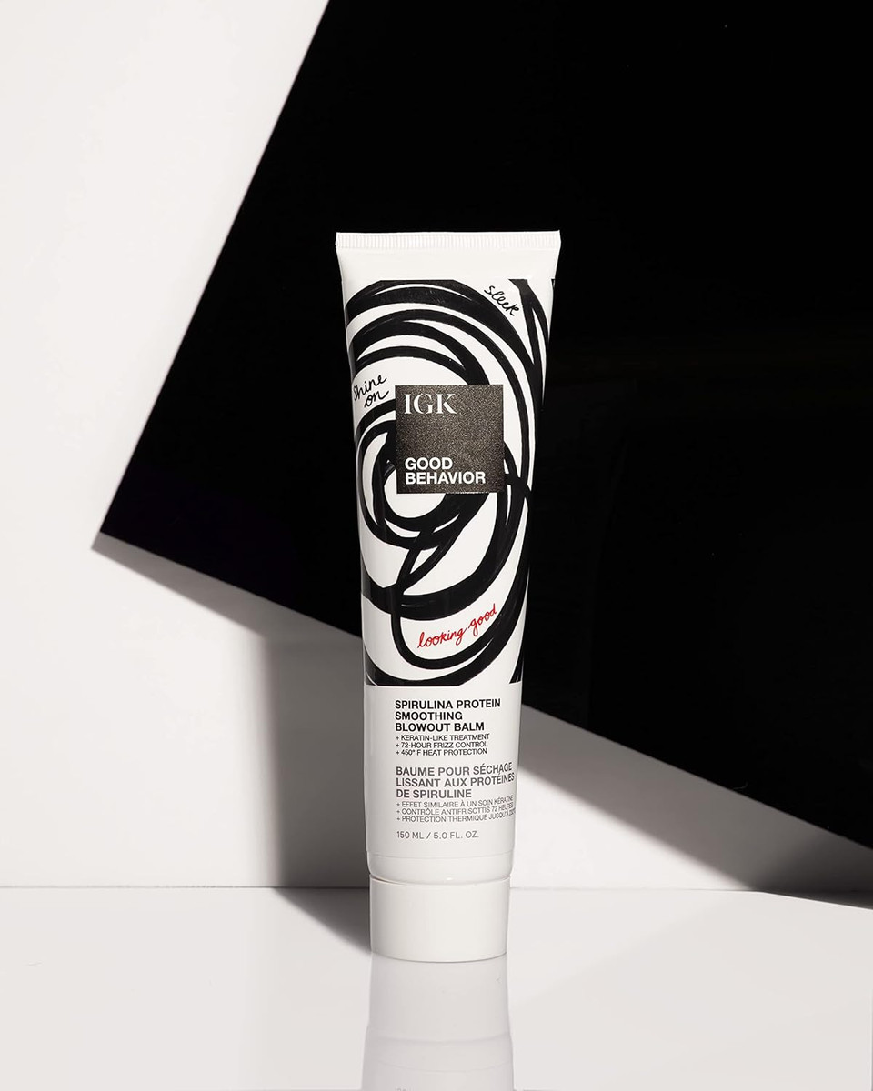 Igk Good Behavior Spirulina Protein Anti-Frizz Smoothing Blowout