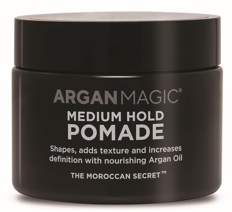 Argan Magic Medium Hold Pomade With Argan Oil | Shapes, Adds Texture, Increases Definition | Made In Usa, Paraben Free, Cruelty Free (8 Oz) Argan Magic Medium Hold Pomade With Argan Oil | Shapes, Adds Texture, Increases Definition | Made In Usa, Paraben Free, Cruelty Free (8 Oz)