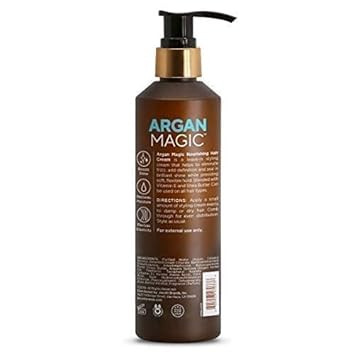 Argan Magic Nourishing Hair Cream - Hydrates, Conditions, And Eliminates Frizz For All Hair Types | Seals In Shine | Made In Usa, Paraben Free, Cruelty Free (8.5 Oz)
