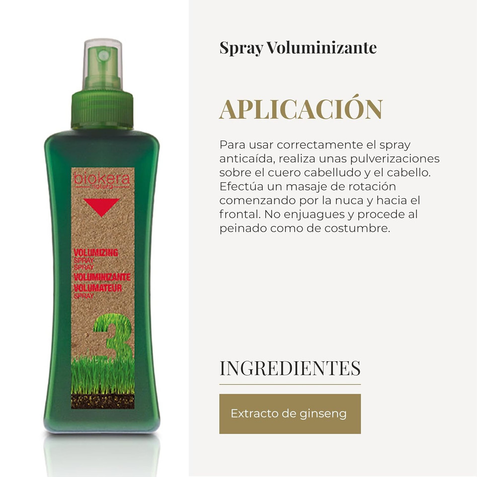 Salerm Biokera Natura Volumizing Spray For Unisex, 10.1 Ounce