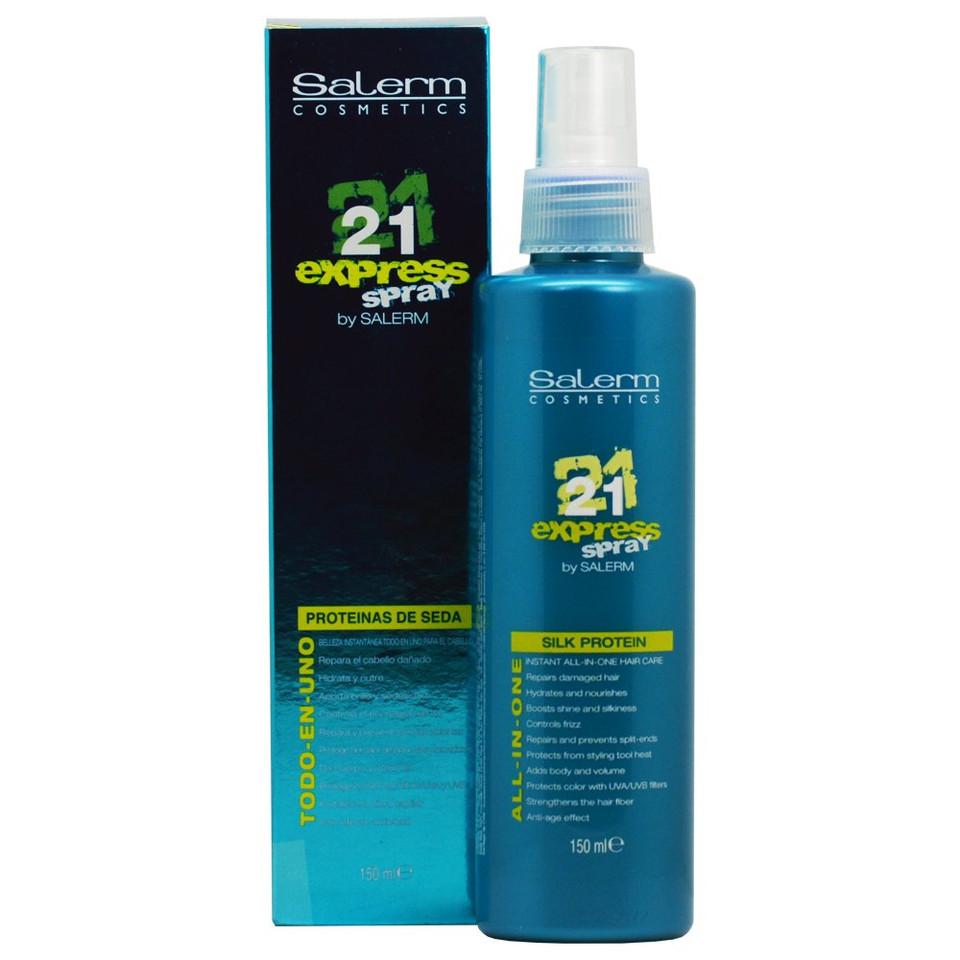 Salerm Cosmetics 21 Express Spray -All-In-One Silk Protein 150 Ml/5.04Oz