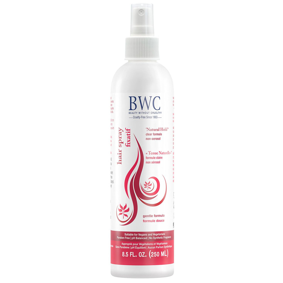 Beauty Without Cruelty Hair Spray, Natural Hold  Non-Aerosol Spray With Rosemary, Lavender & Green Tea Extracts, Vegan-Friendly & Cruelty-Free, 8.5 Oz