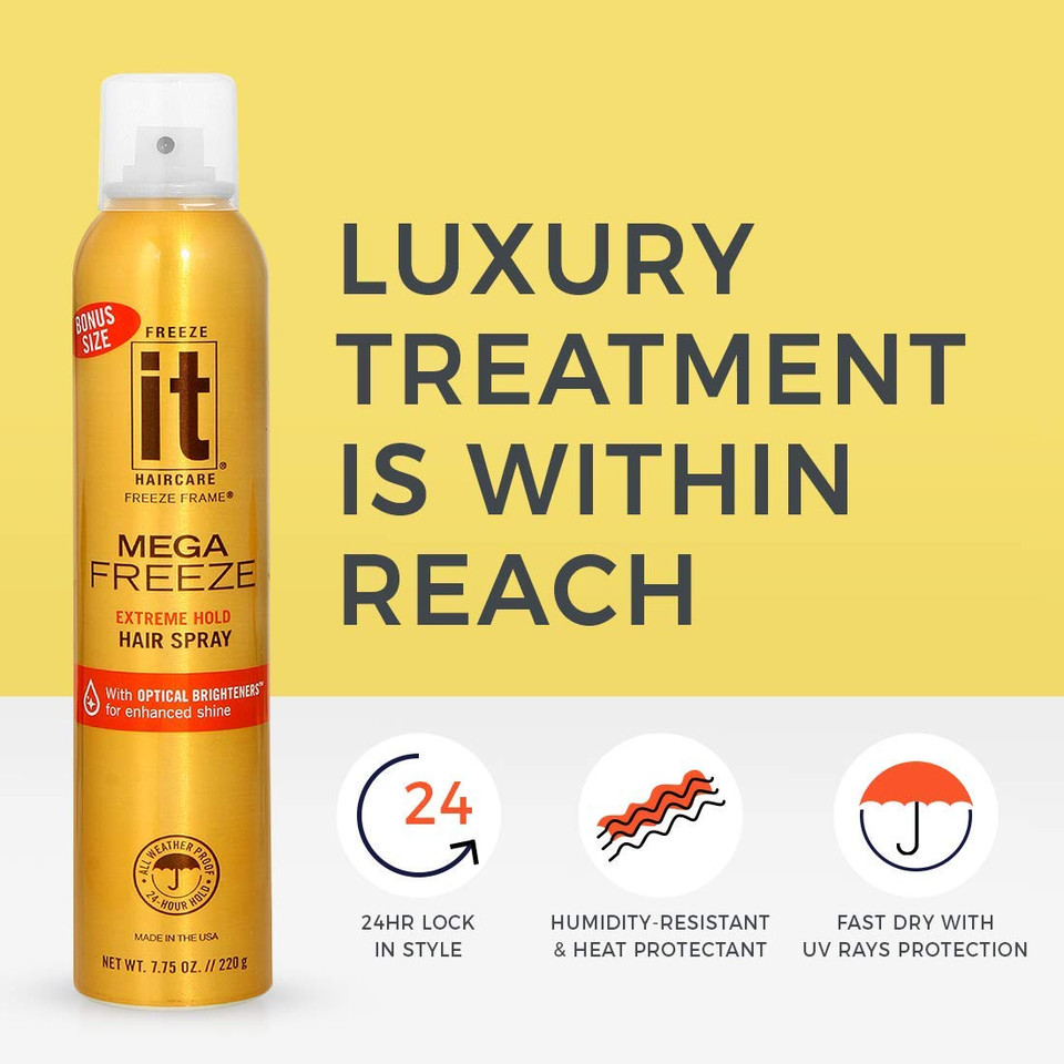 Freeze It, Mega Freeze Hair Spray, 10 Oz