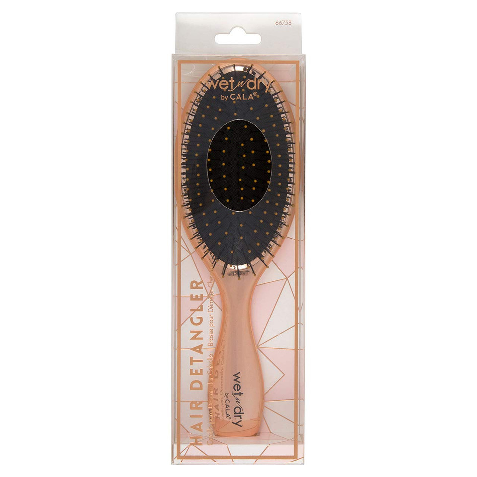 Cala Wet-N-Dry Metallic Rose Gold Hair Brush