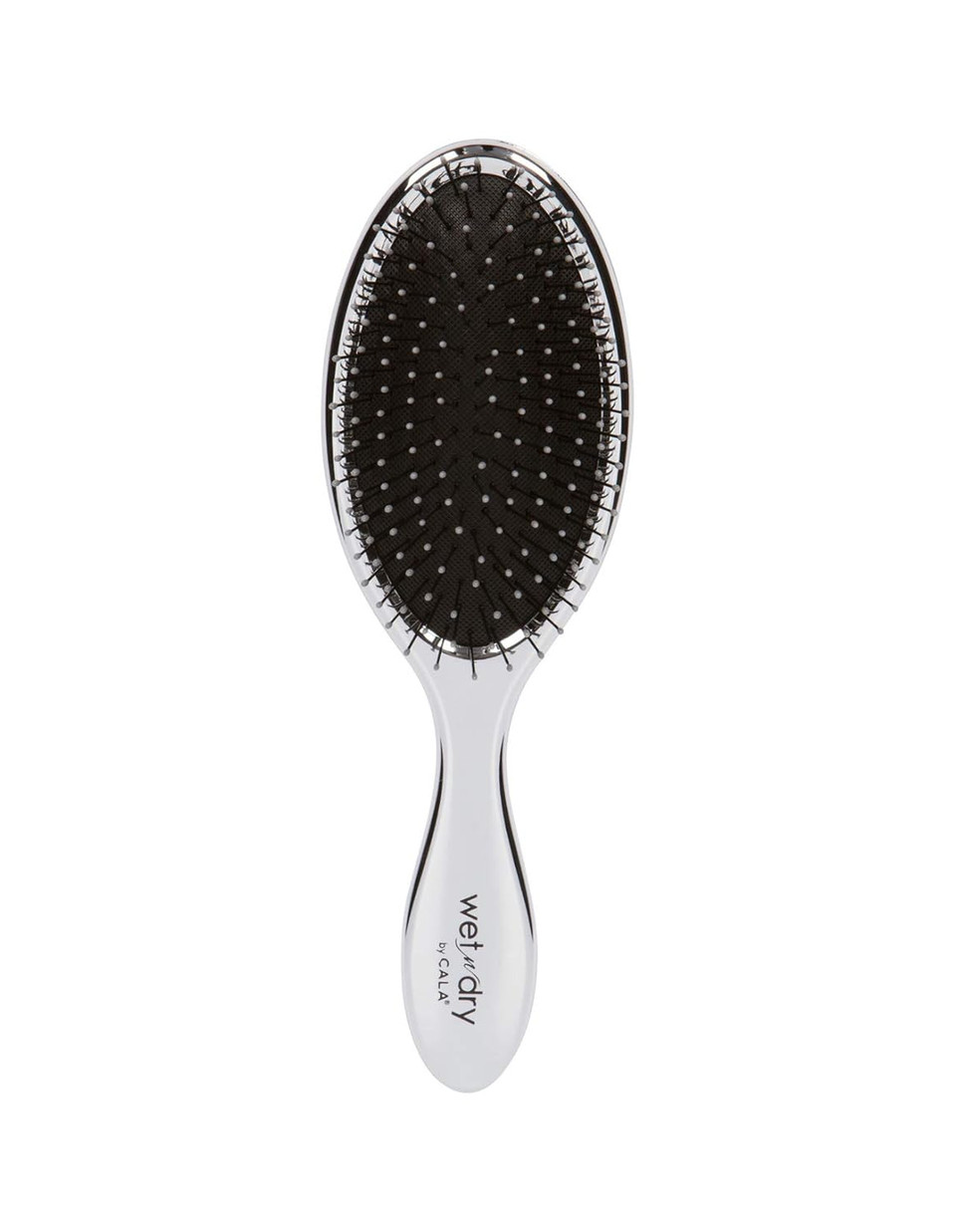 Cala Wet-N-Dry Metallic Silver Hair Brush