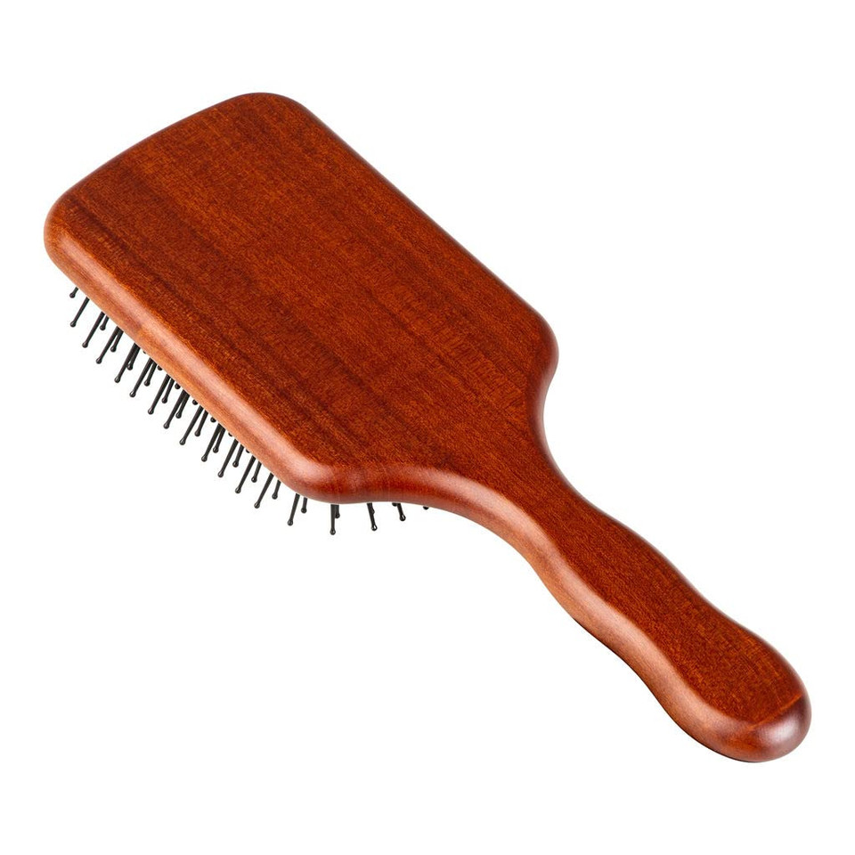Acca Kappa Classic Paddle Hair Brush Regular Kotibé Wood Heat-Resistant Pom Pins Scalp-Massage Detangler Acca Kappa Classic Paddle Hair Brush Regular Kotibé Wood Heat-Resistant Pom Pins Scalp-Massage Detangler