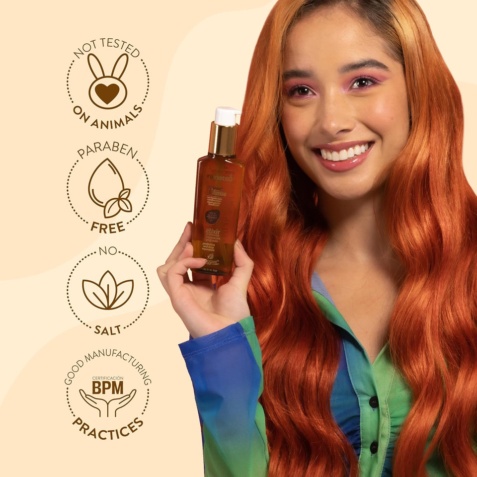Naissant Elixir Argan Oil Hair Treatment | Frizz Control, Heat And Uv Protection For Color Treated And Natural Hair | Nourishes, Repairs, And Softens | Increases Shine And Color Vibrancy (4 Floz)
