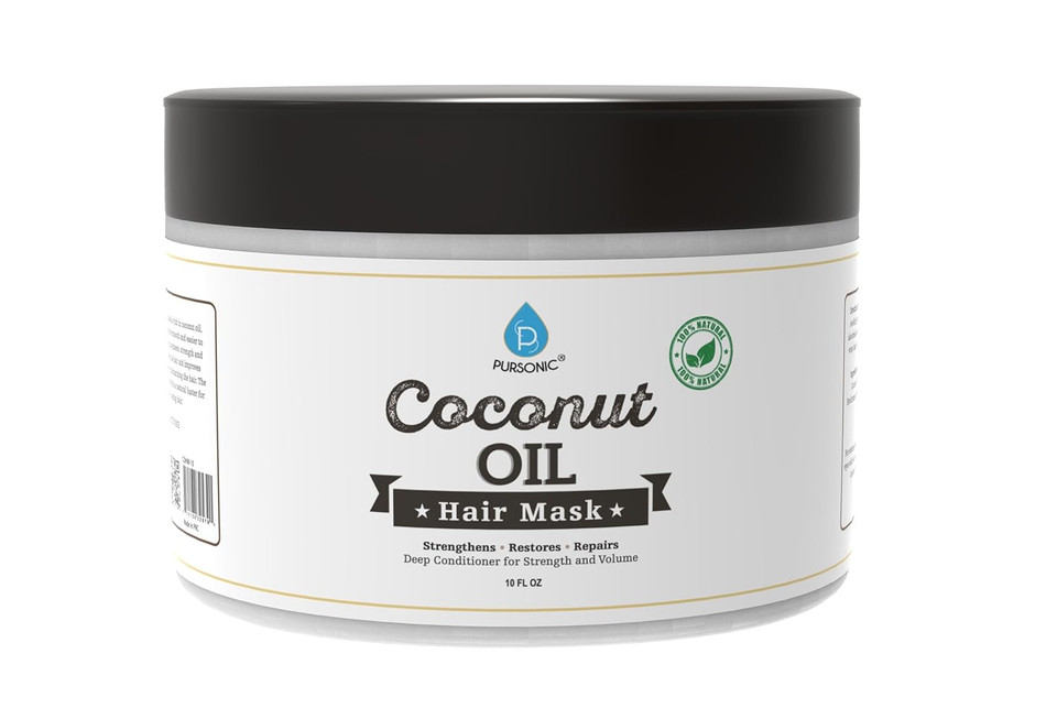 Pursonic 100% Natural Coconut Oil Hair Mask Deep Conditioner For Strength And Volume