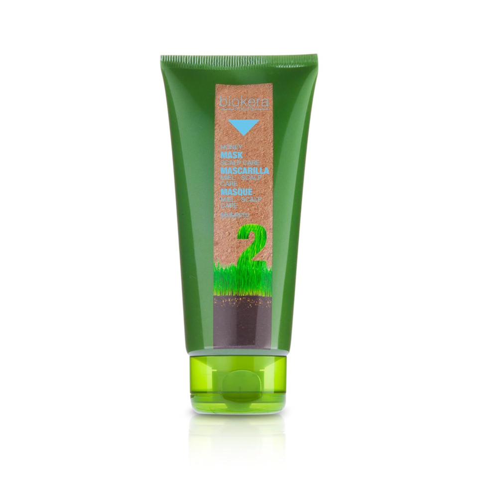 Salerm - Sulfate And Paraben-Free Hair Mask - Honey Scalp Care Mask Biokera Natura - 200 Ml - For Sensitive Scalp - Deeply Nourishes - Softer And Shinier Hair