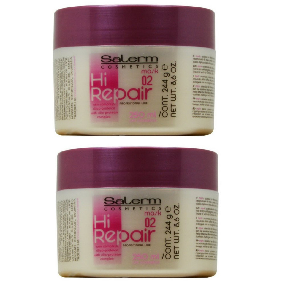 Salerm Hi Repair Mask, 8.6 Ounce (2 Pack)