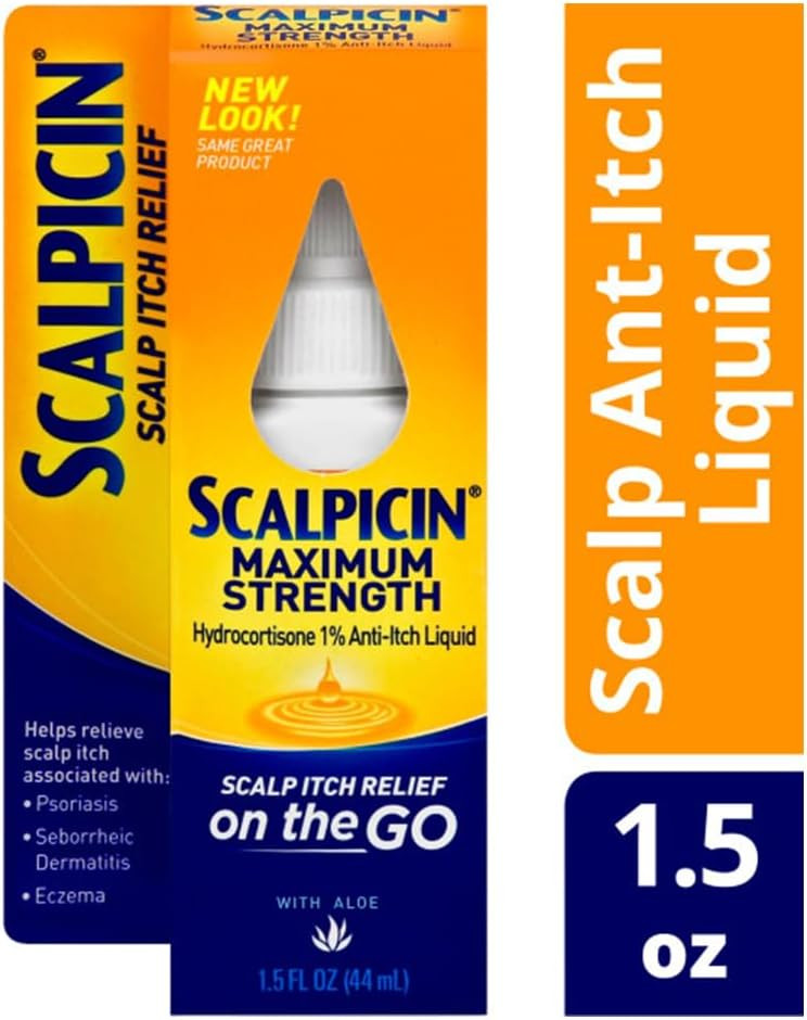 Scalpicin Maximum Strength Scalp Itch Relief, 1.5 Ounce