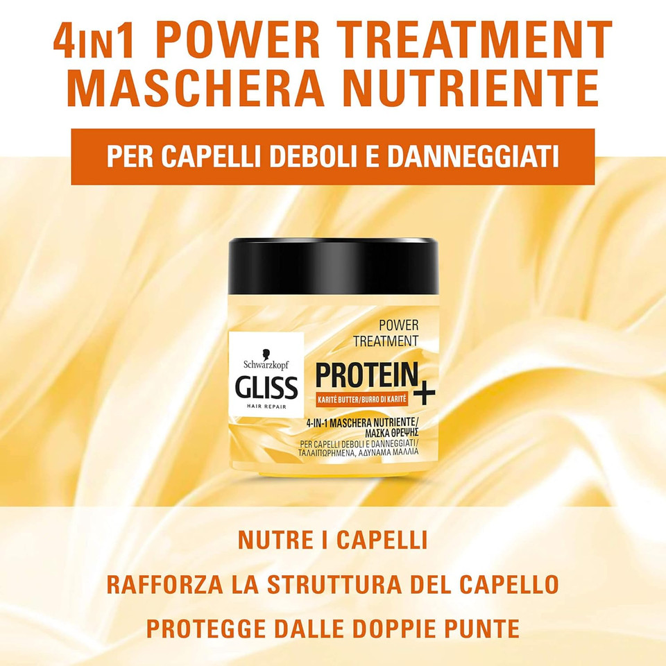 Schwarzkopf Gliss 4-In-1 Mask Mask With Protein And Shea Butter 400Ml